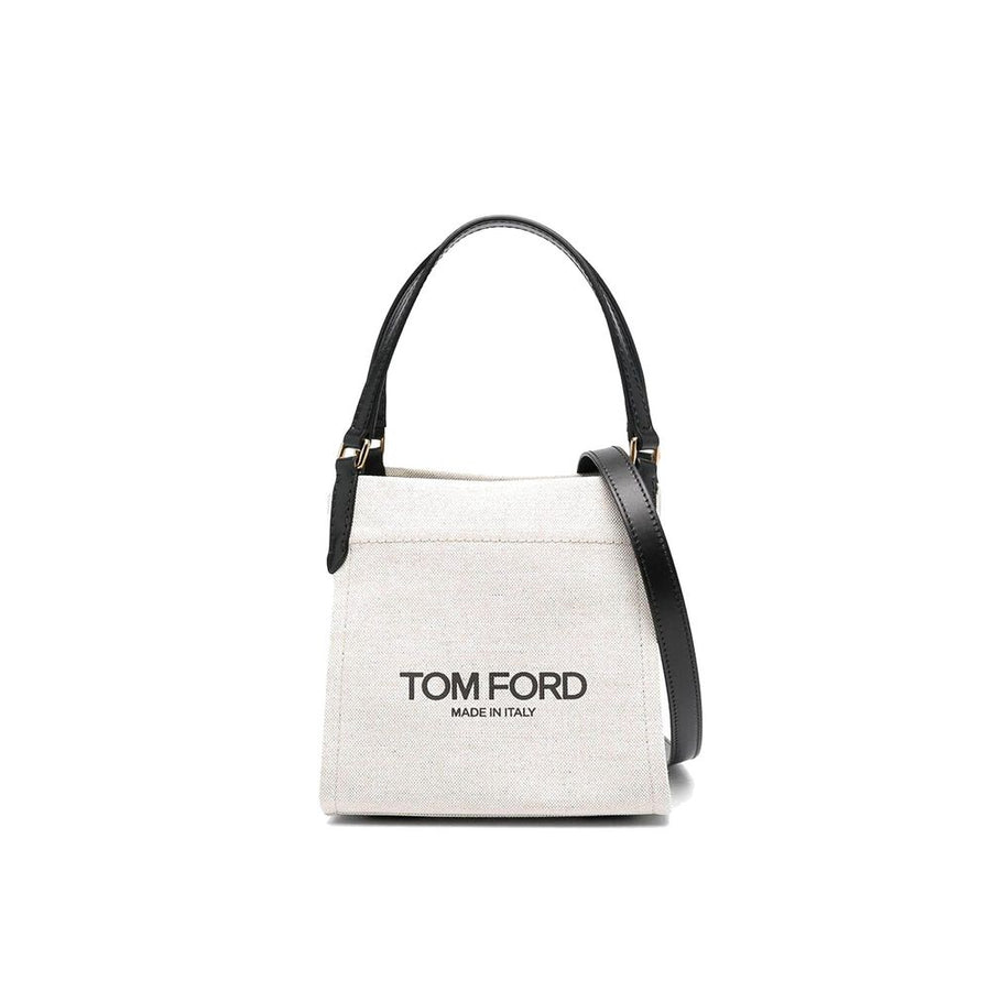 Tom Ford Beige Canvas Tote Bag