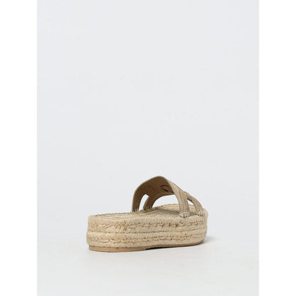 Versace Beige Jute Espadrilles