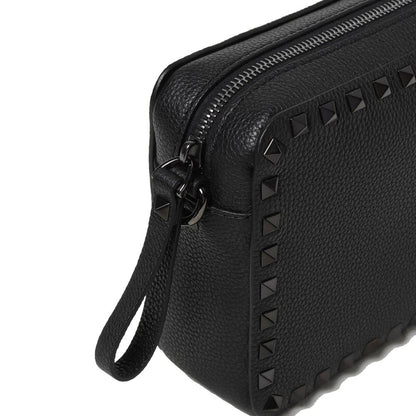 Valentino Garavani Black Calfskin Shoulder Bag