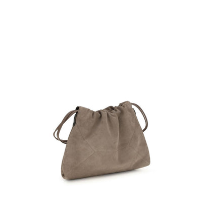 Brunello Cucinelli Beige Calf Leather Bos Taurus Clutch Bag