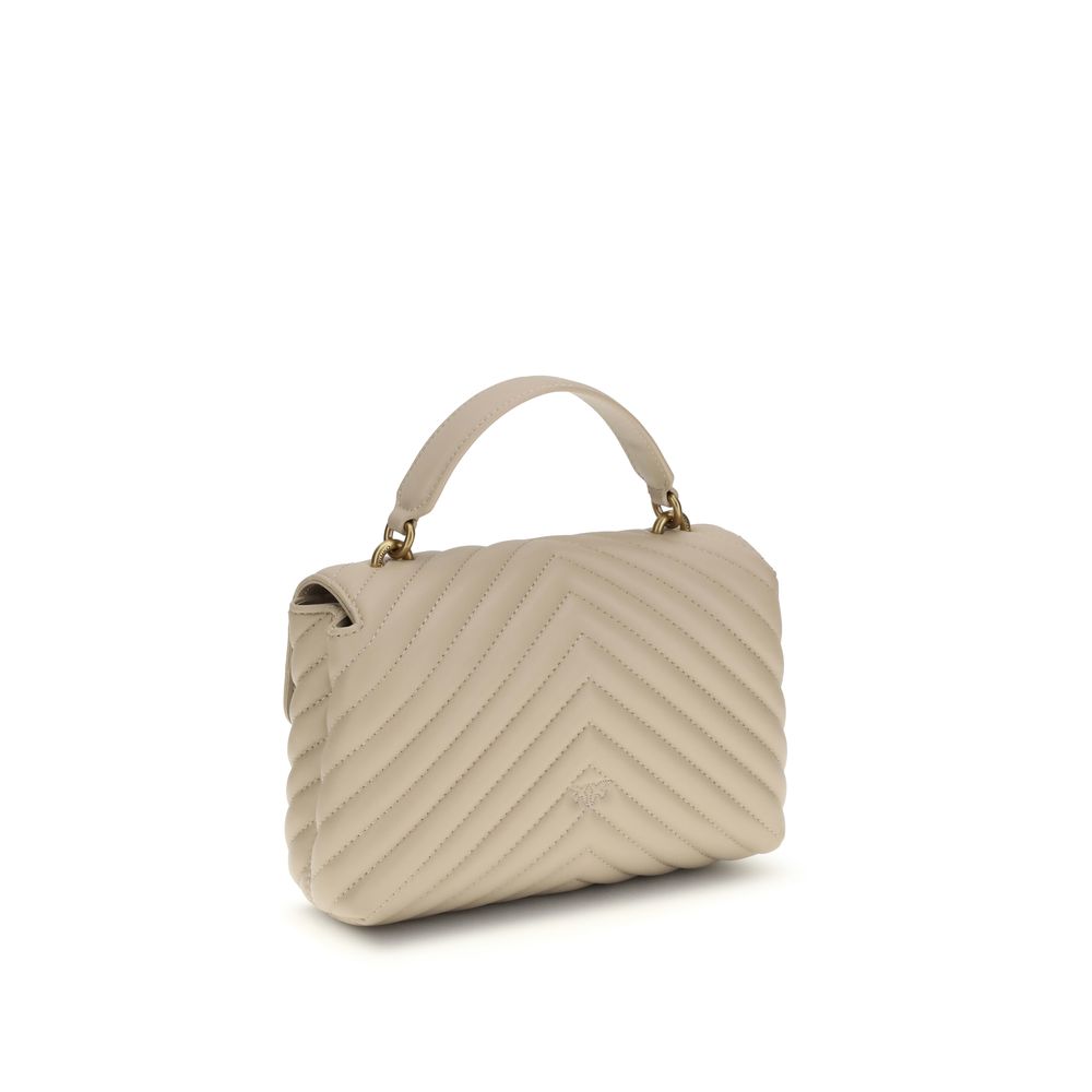 PINKO Beige Calf Leather Bos Taurus Handbag