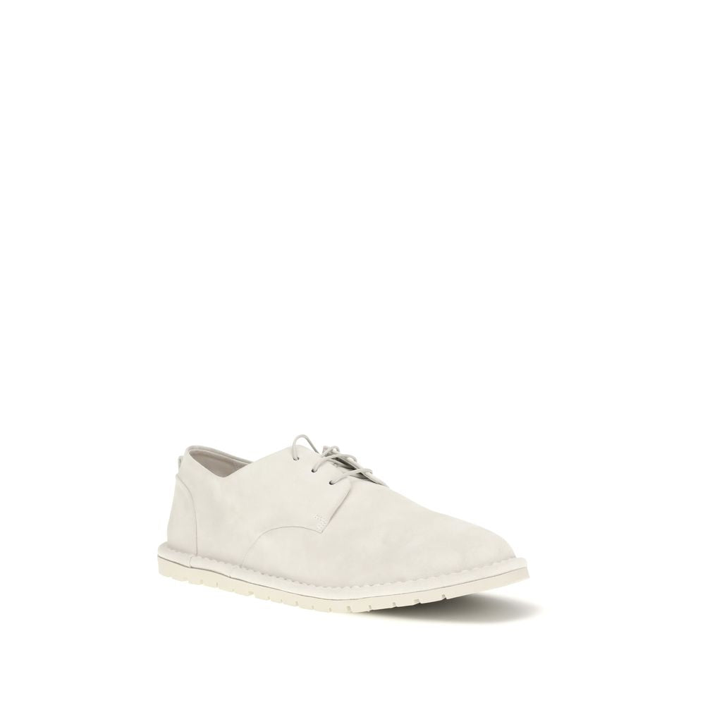 Marsell Beige Calf Leather Bos Taurus Oxfords And Derbies