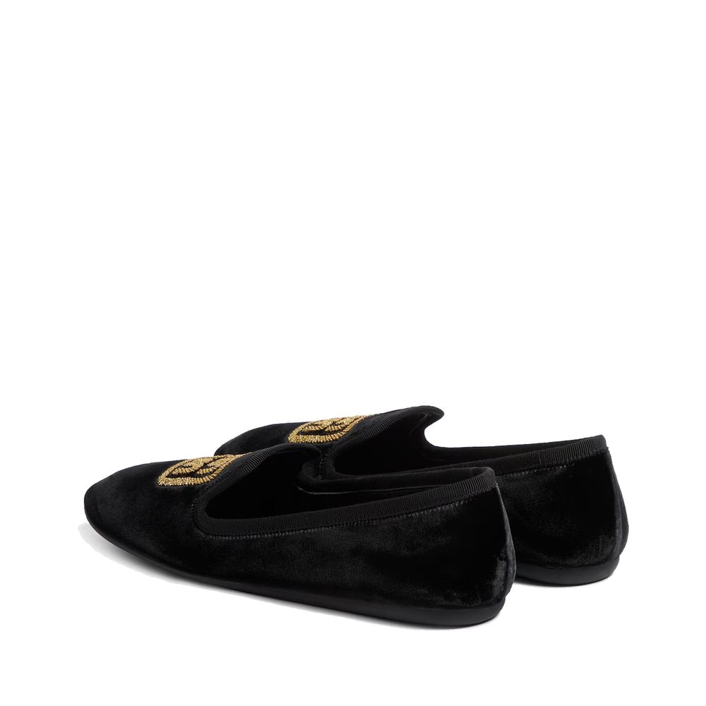 Miu Miu Black Fabric Flats