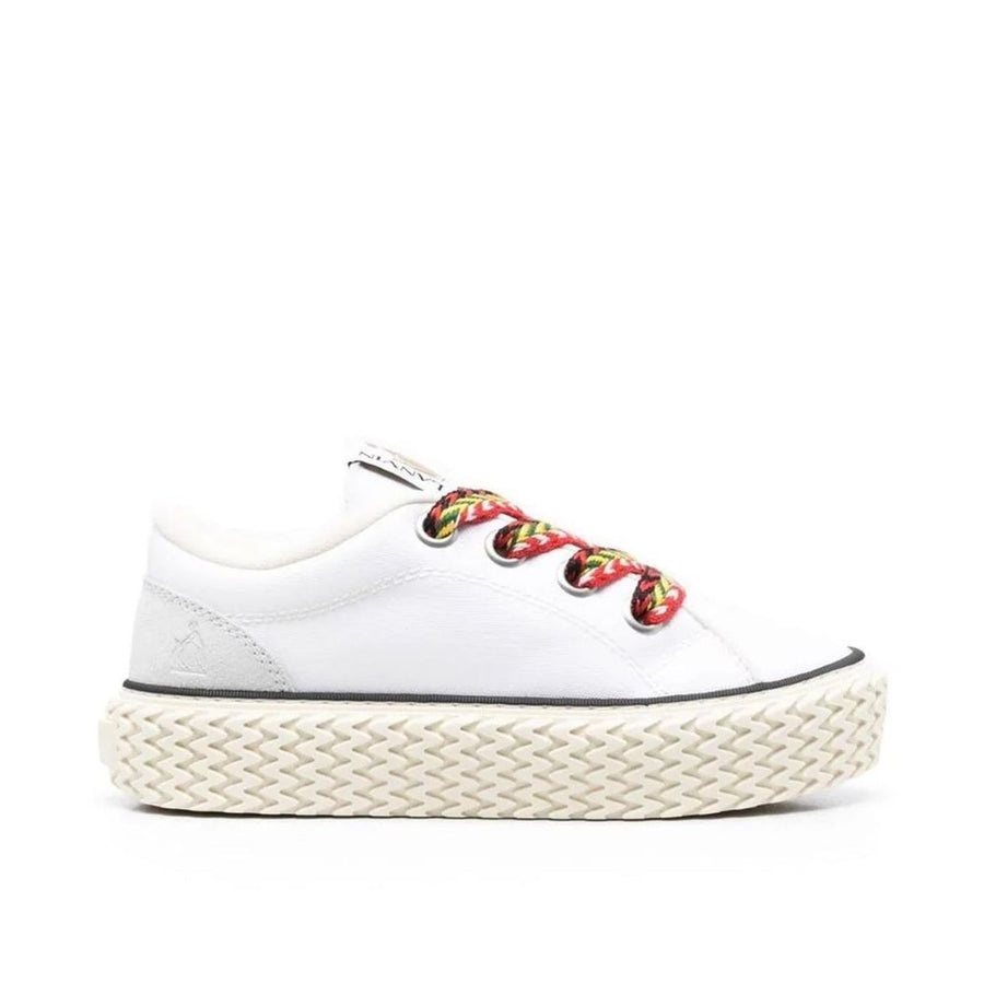 Lanvin White Cotton Low Top Sneakers