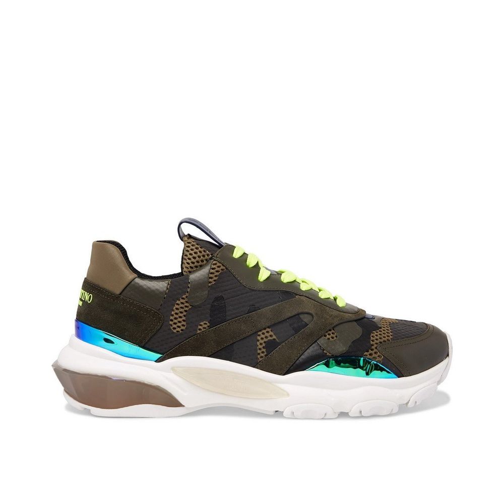 Valentino Garavani Bicolor Fabric Athletic Sneakers