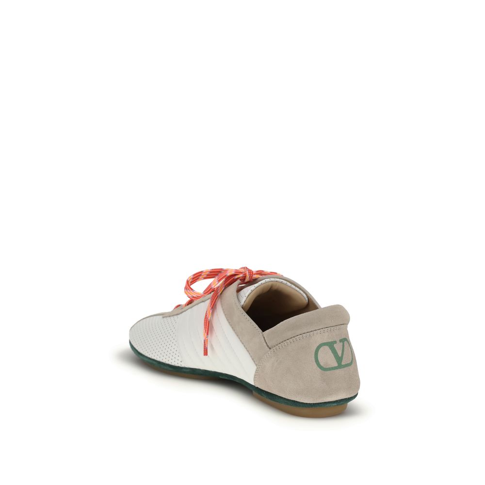 Valentino Garavani Multicolor Calf Leather Bos Taurus Athletic Sneakers