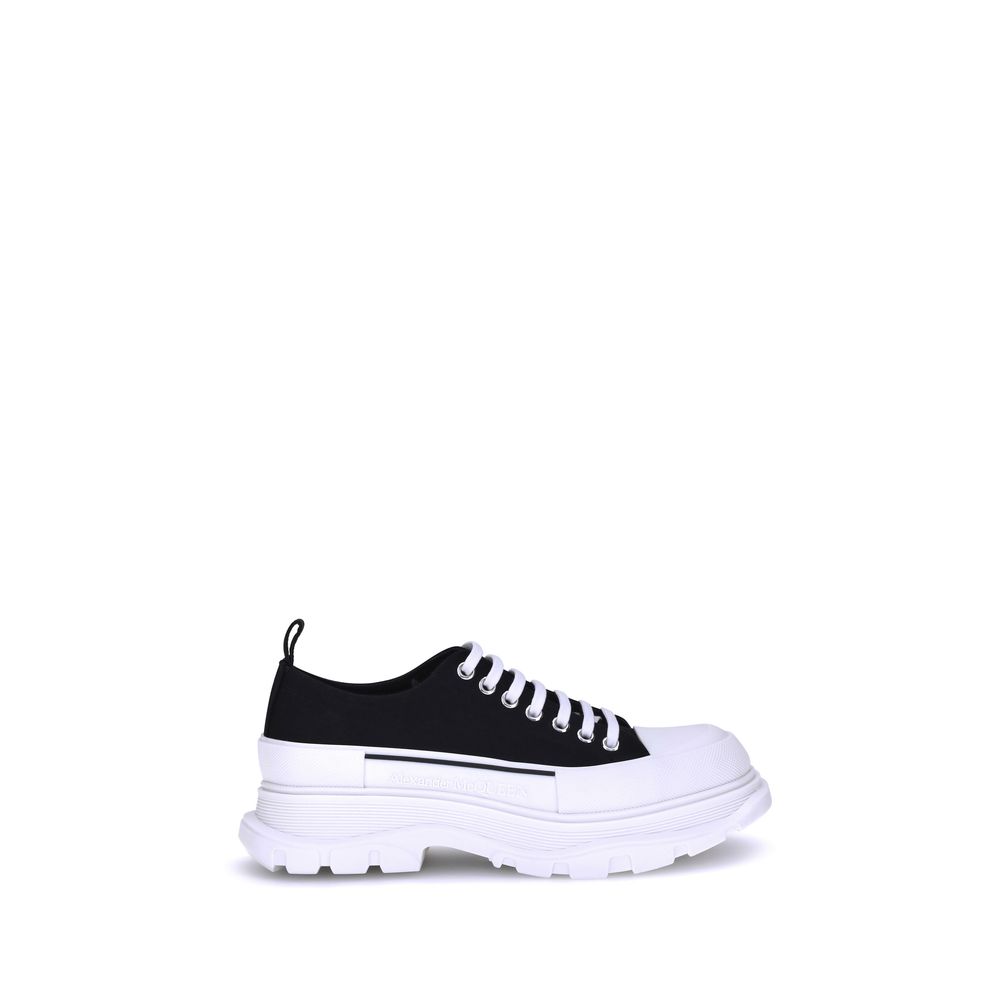 Alexander McQueen Black Canvas Chunky Sneakers