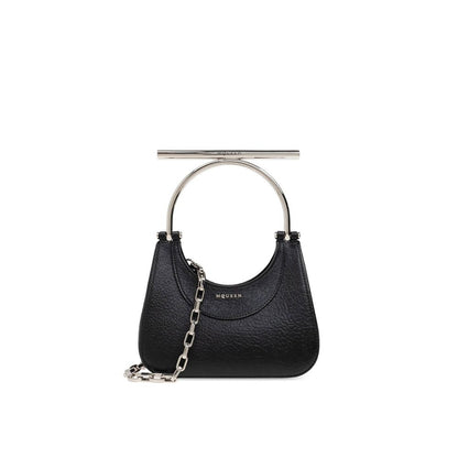 Alexander McQueen Black Lamb Leather Crossbody Bag