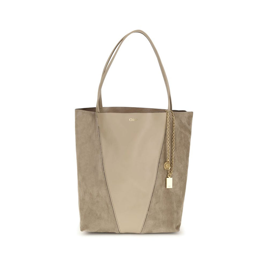 Chloé Beige Leather Shoulder Bag