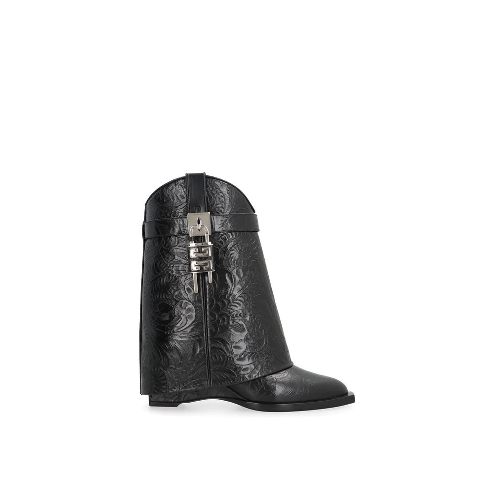 Givenchy Black Calfskin Ankle Boots