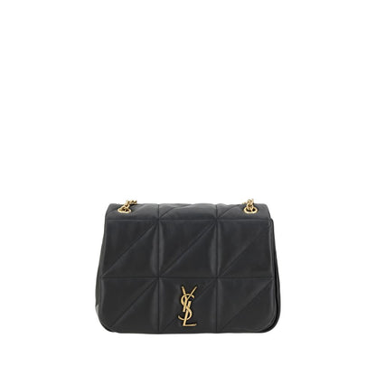 Saint Laurent Black Lamb Ovis Aries Aries Shoulder Bag