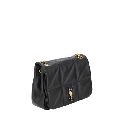 Saint Laurent Black Lamb Ovis Aries Aries Shoulder Bag