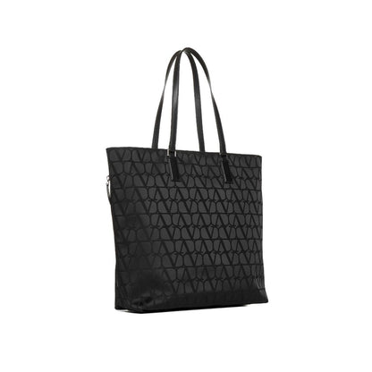 Valentino Garavani Black Cotton Tote Bag