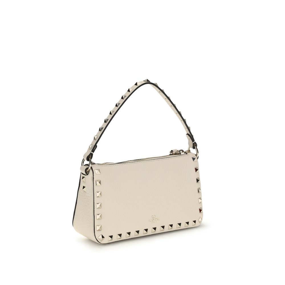 Valentino Garavani Beige Calf Leather Bos Taurus Shoulder Bag