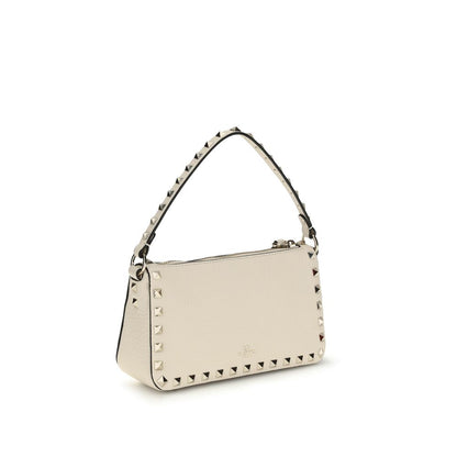 Valentino Garavani Beige Calf Leather Bos Taurus Shoulder Bag