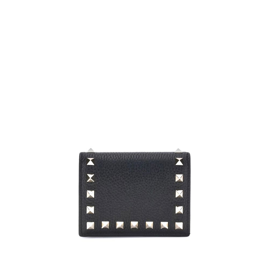 Valentino Garavani Black Calf Leather Bos Taurus Wallet
