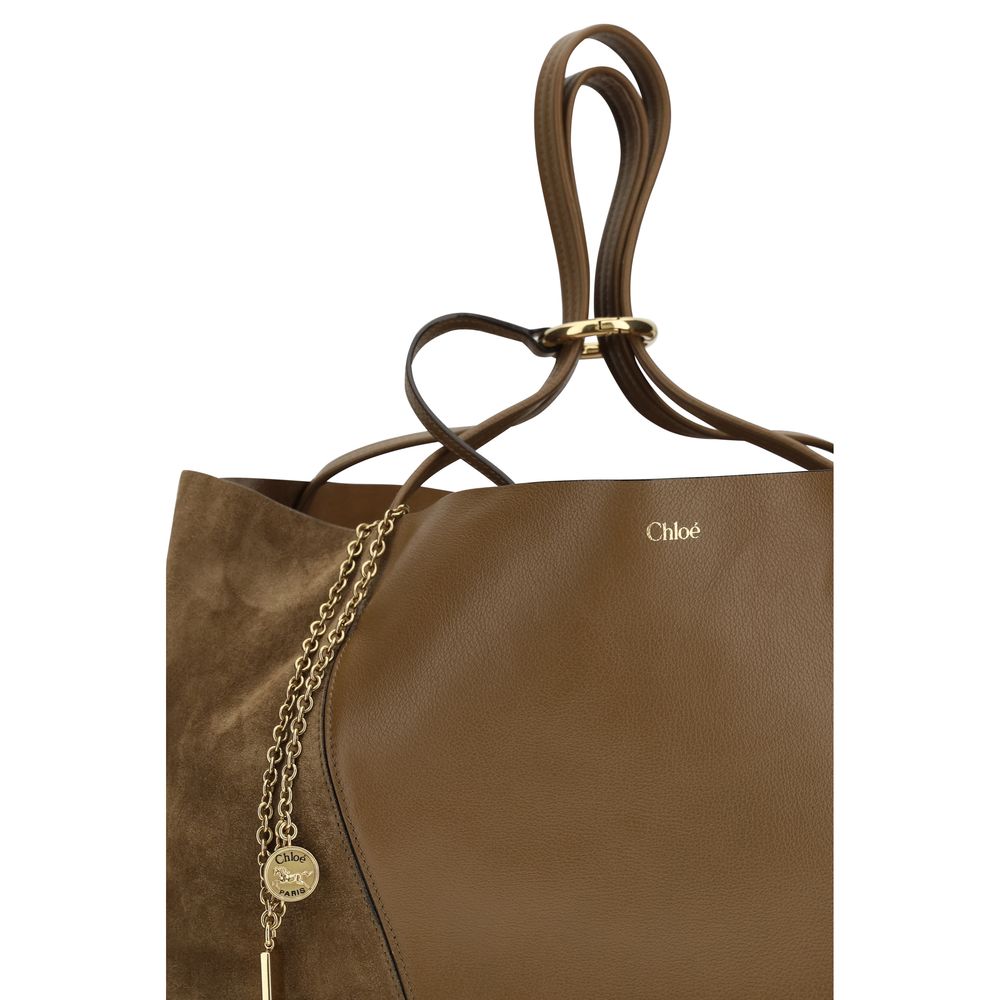 Chloé Brown Calf Leather Bos Taurus Shoulder Bag