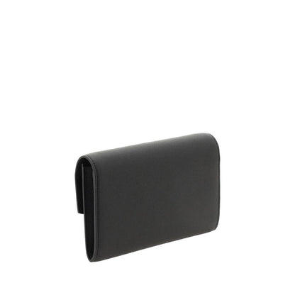 Saint Laurent Black Calf Leather Bos Taurus Clutch Bag