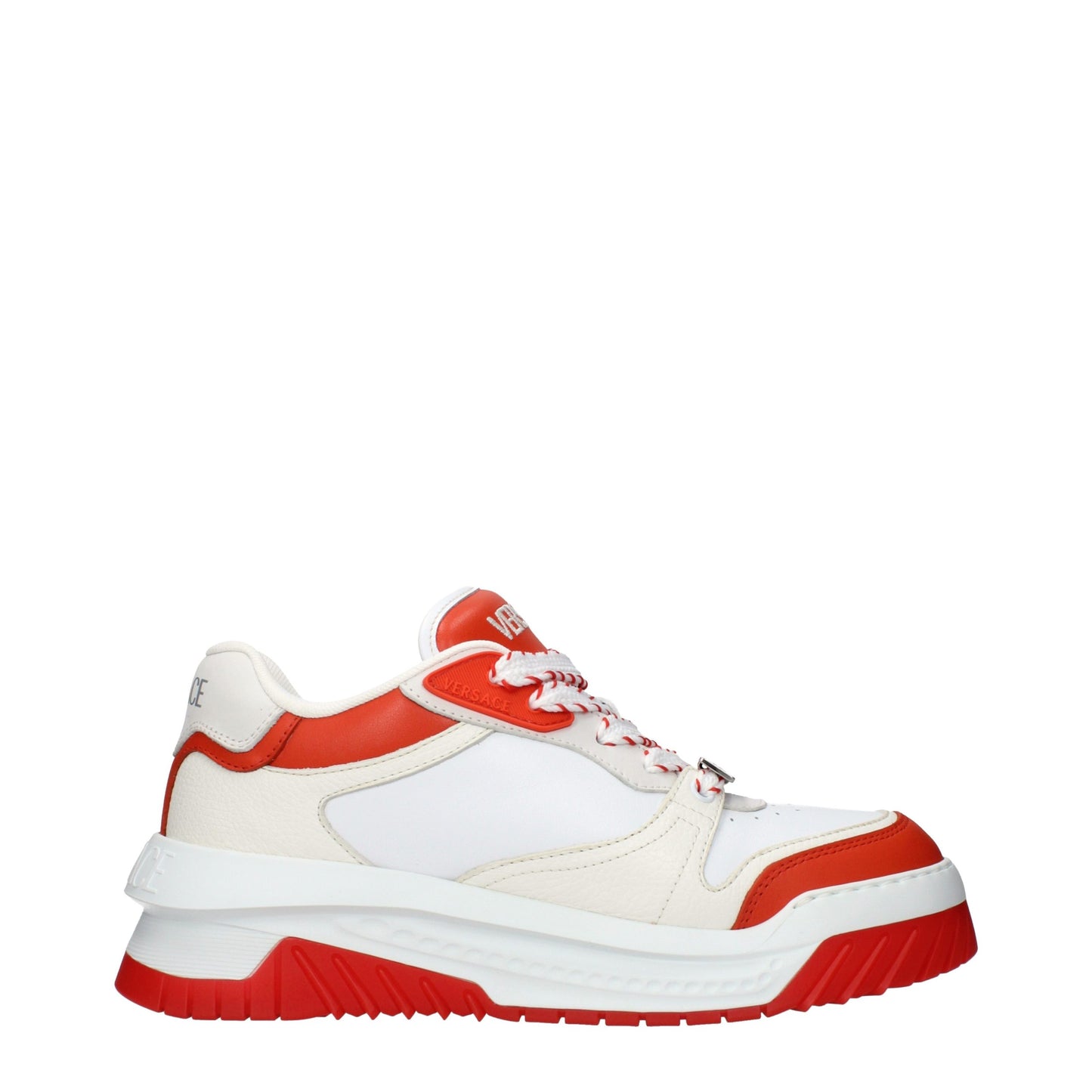 Versace Blue Leather Athletic Sneakers