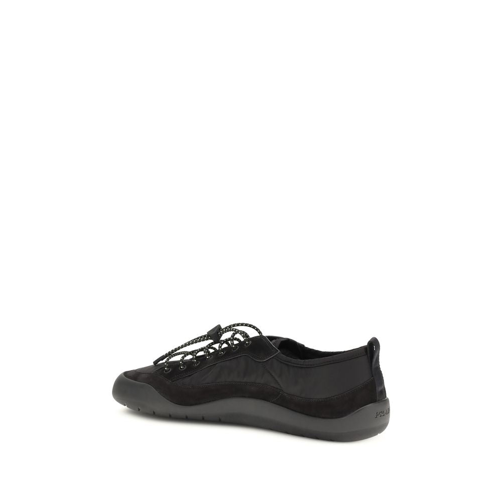 Prada Black Recycled Polyamide Athletic Sneakers