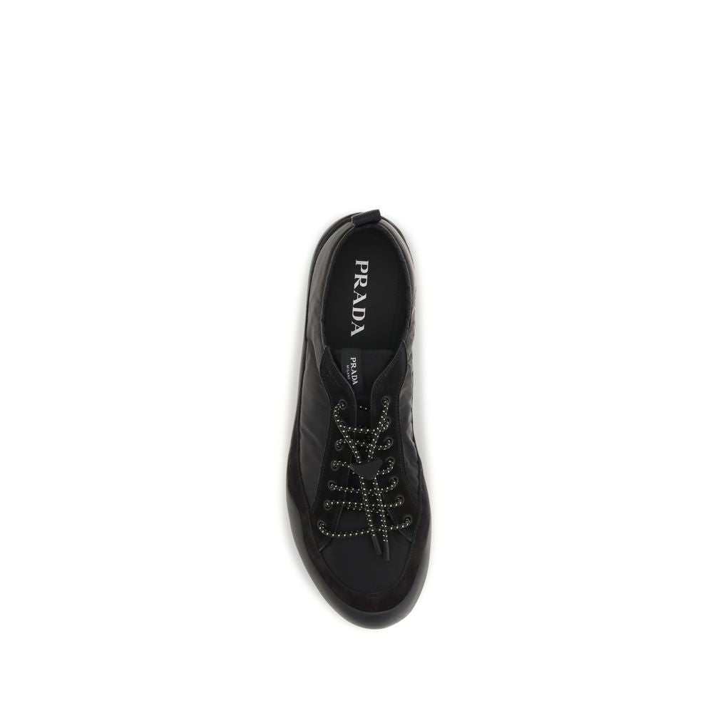 Prada Black Recycled Polyamide Athletic Sneakers