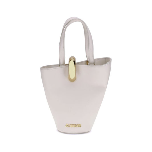 Jacquemus Beige Calf Leather Bos Taurus Backet Bag