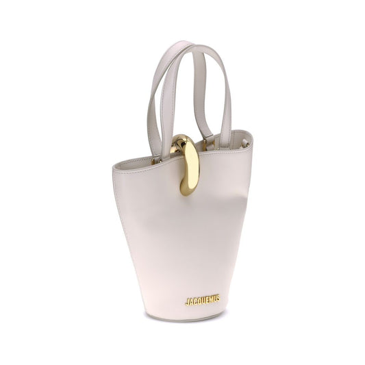 Jacquemus Beige Calf Leather Bos Taurus Backet Bag