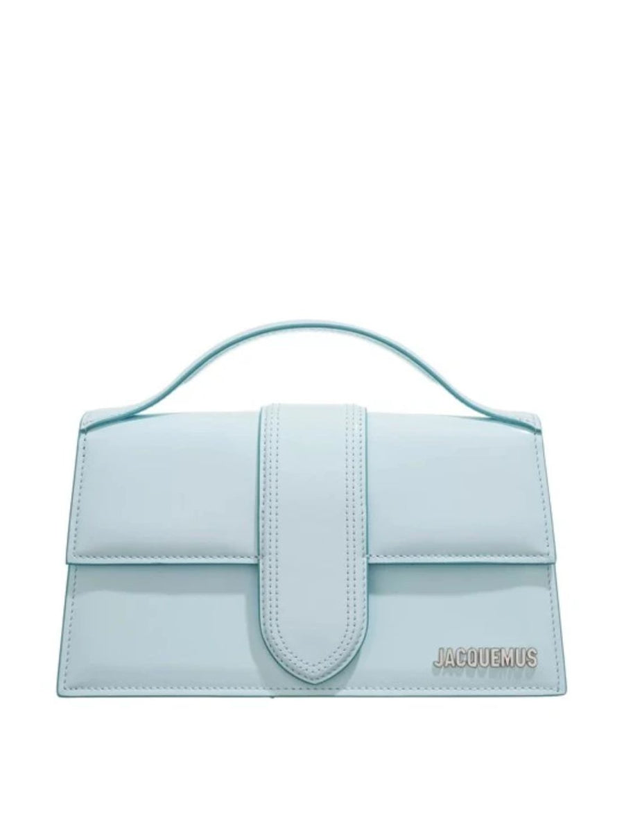 Jacquemus Pale blue Leather Le Grand Bambino Handbag