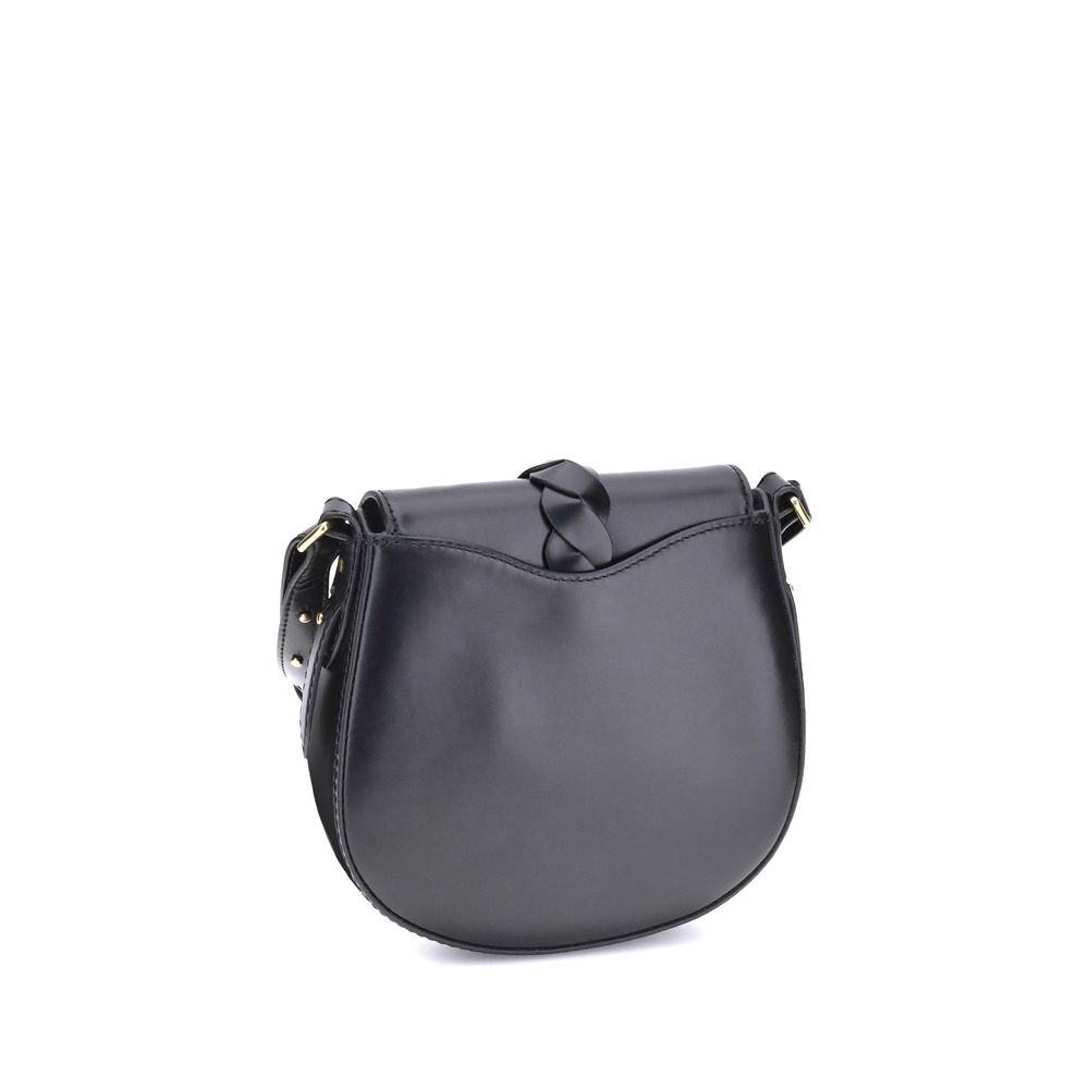Isabel Marant Black Calf Leather Bos Taurus Shoulder Bag