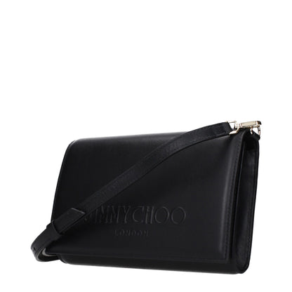 Jimmy Choo Black Leather Clutch Bag