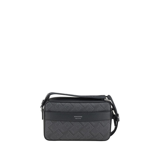 Ferragamo Black Polyethylene Shoulder Bag