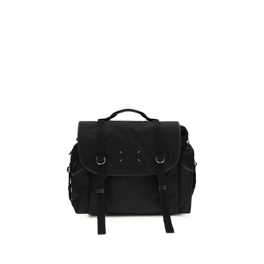 Maison Margiela Black Calf Leather Bos Taurus Shoulder Bag