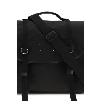 Maison Margiela Black Calf Leather Bos Taurus Shoulder Bag