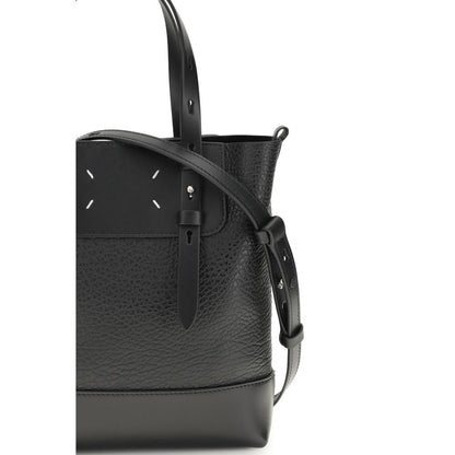 Maison Margiela Black Calf Leather Bos Taurus Shoulder Bag