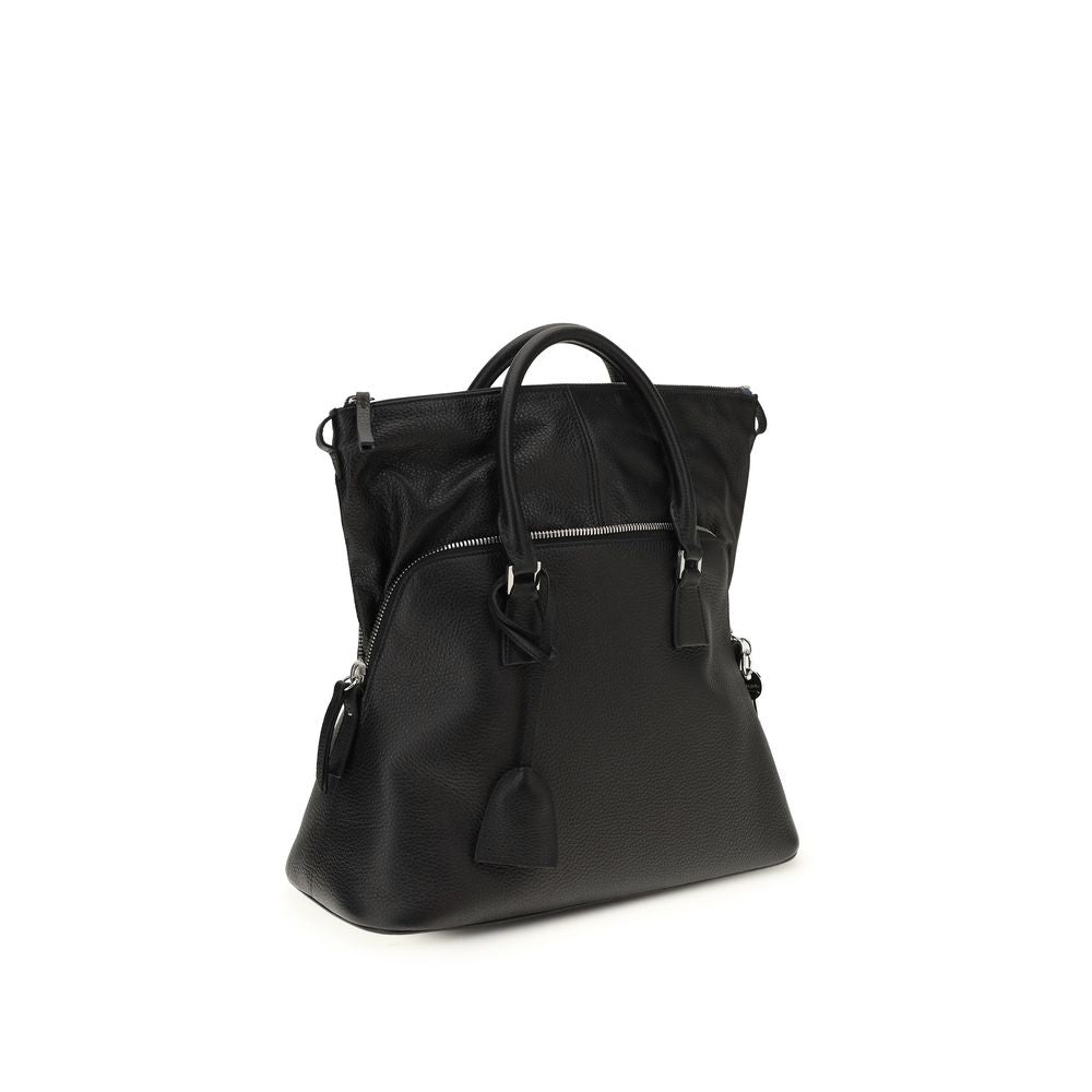 Maison Margiela Black Calf Leather Bos Taurus Handbag