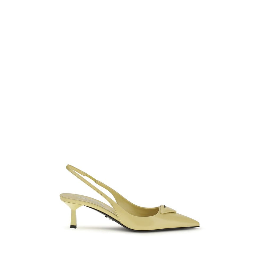 Prada Bicolor Calf Leather Bos Taurus High Heel Pumps