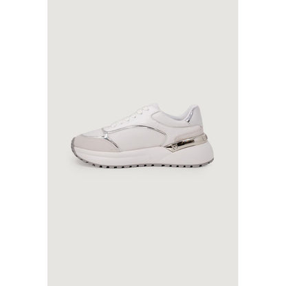 PINKO White Leather Low Top Sneakers