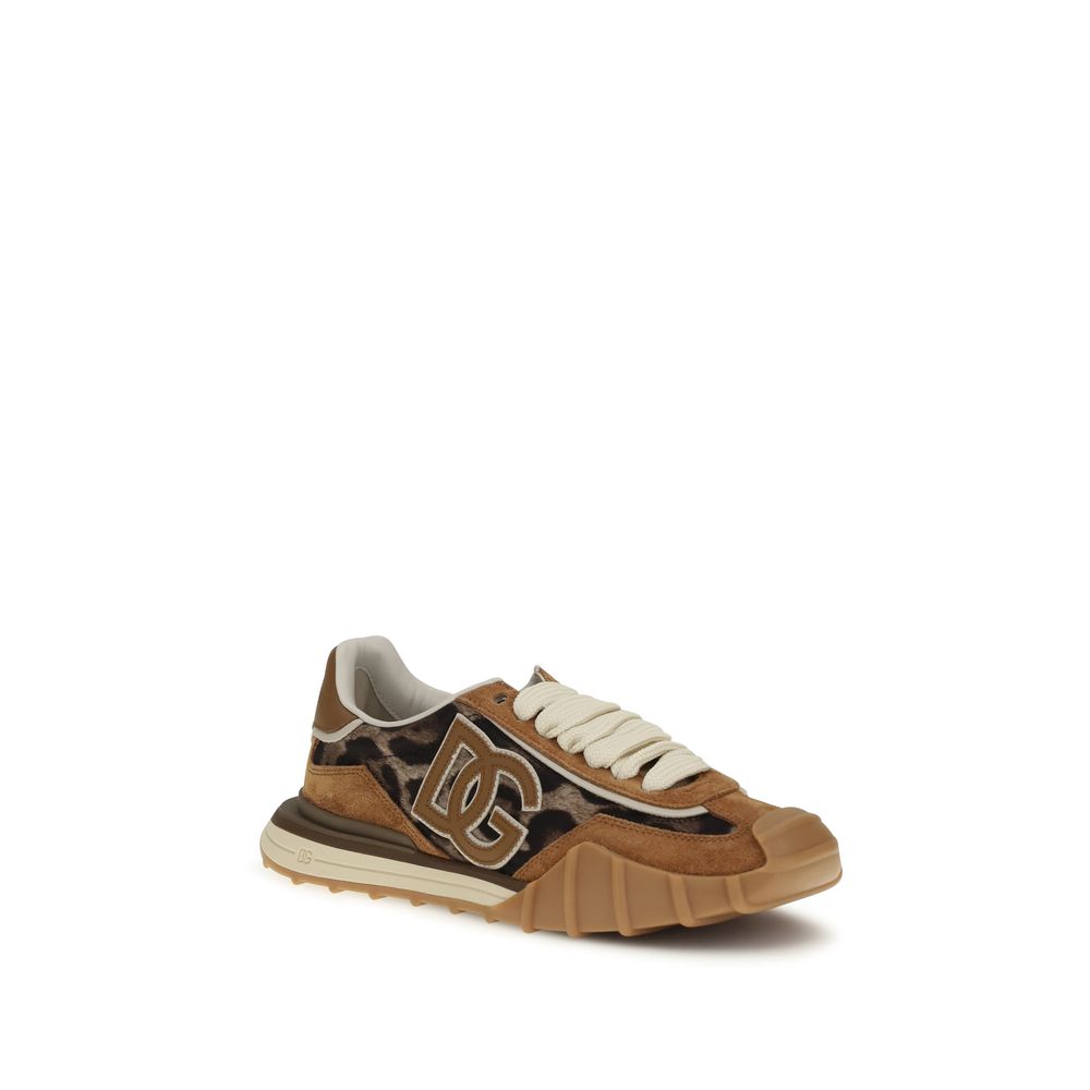 Dolce & Gabbana Multicolor Polyamide Athletic Sneakers