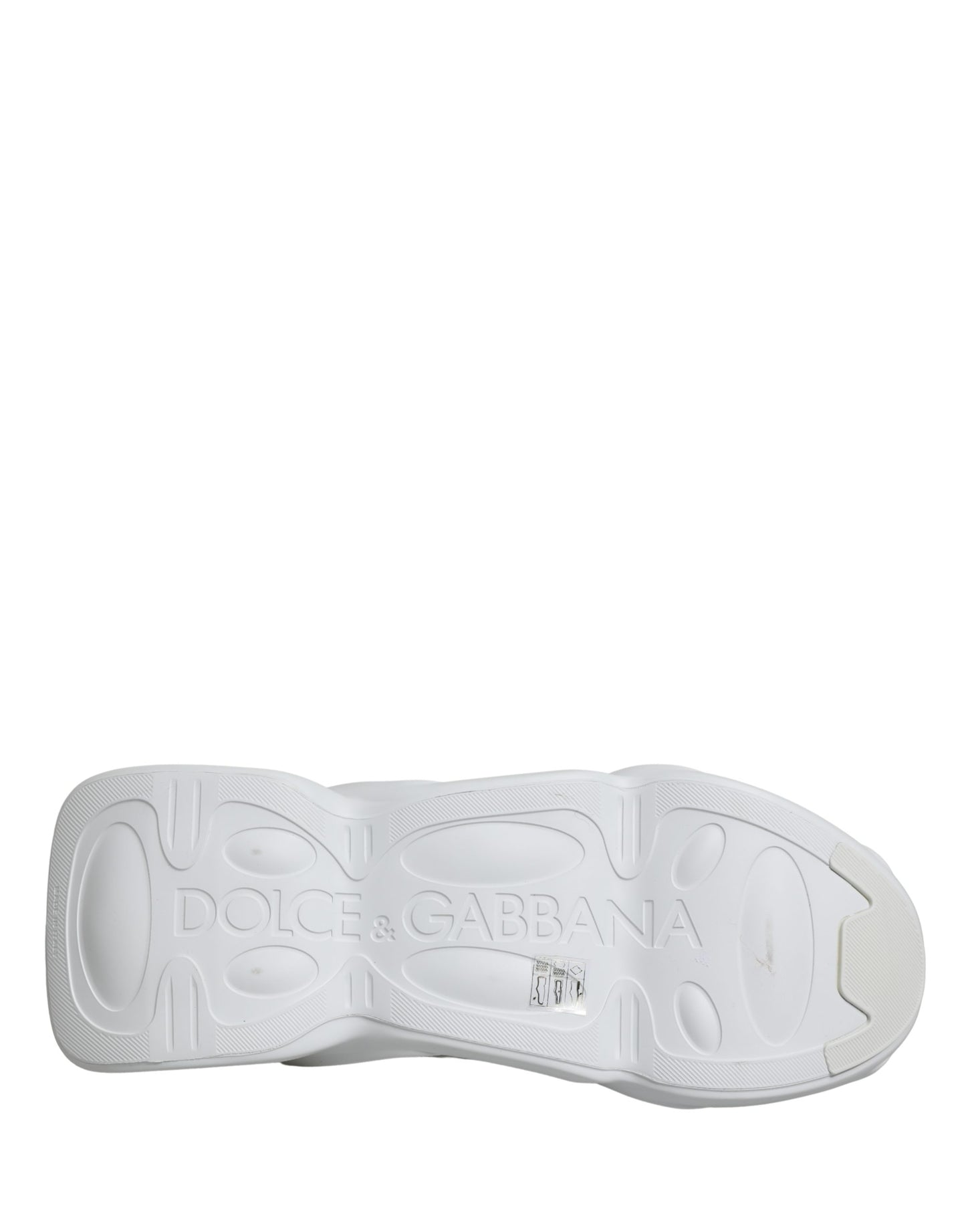 Dolce & Gabbana White Slip On Wave Low Top Sneakers Shoes
