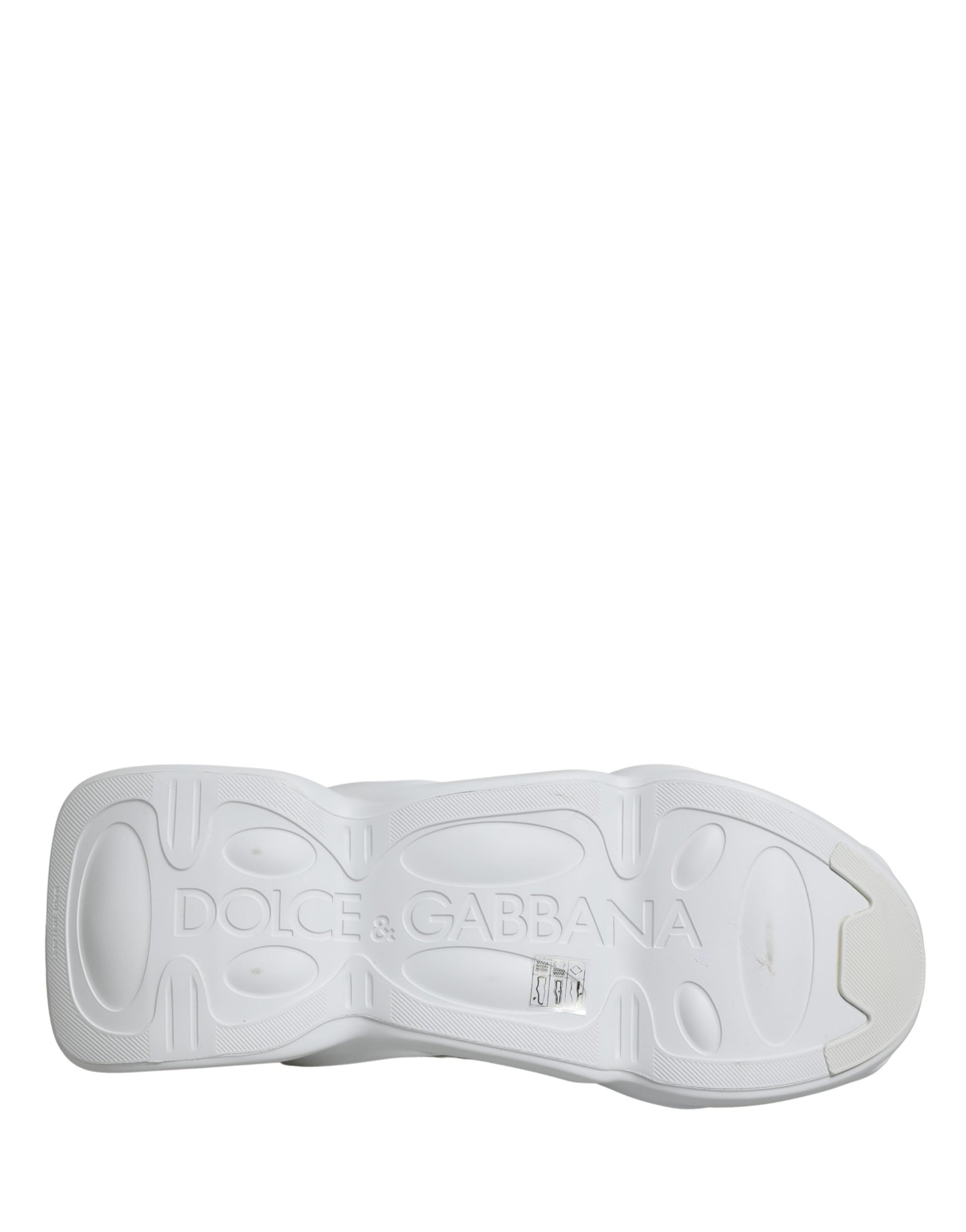 Dolce & Gabbana White Slip On Wave Low Top Sneakers Shoes
