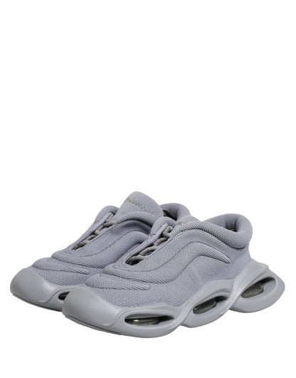 Dolce & Gabbana Gray Slip On Wave Low Top Sneakers