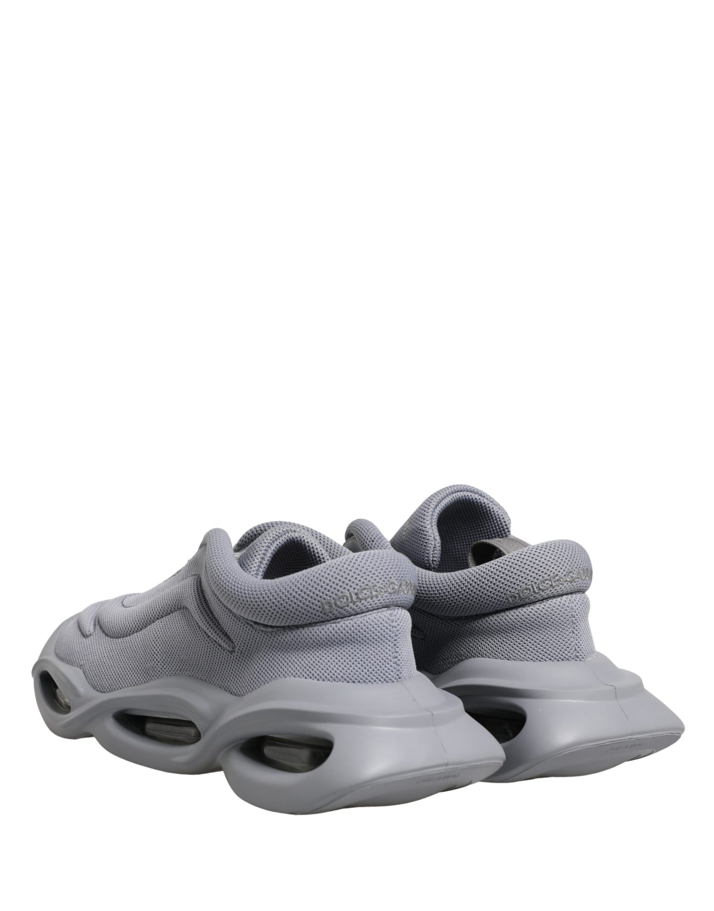 Dolce & Gabbana Gray Slip On Wave Low Top Sneakers