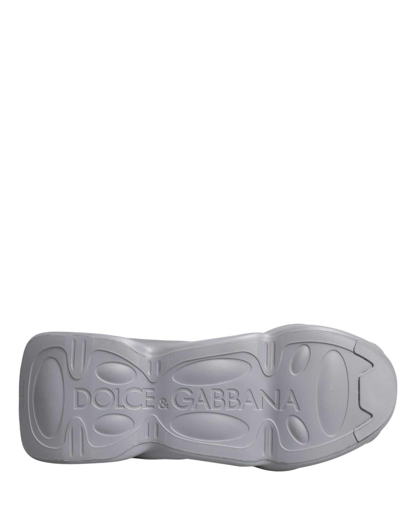 Dolce & Gabbana Gray Slip On Wave Low Top Sneakers