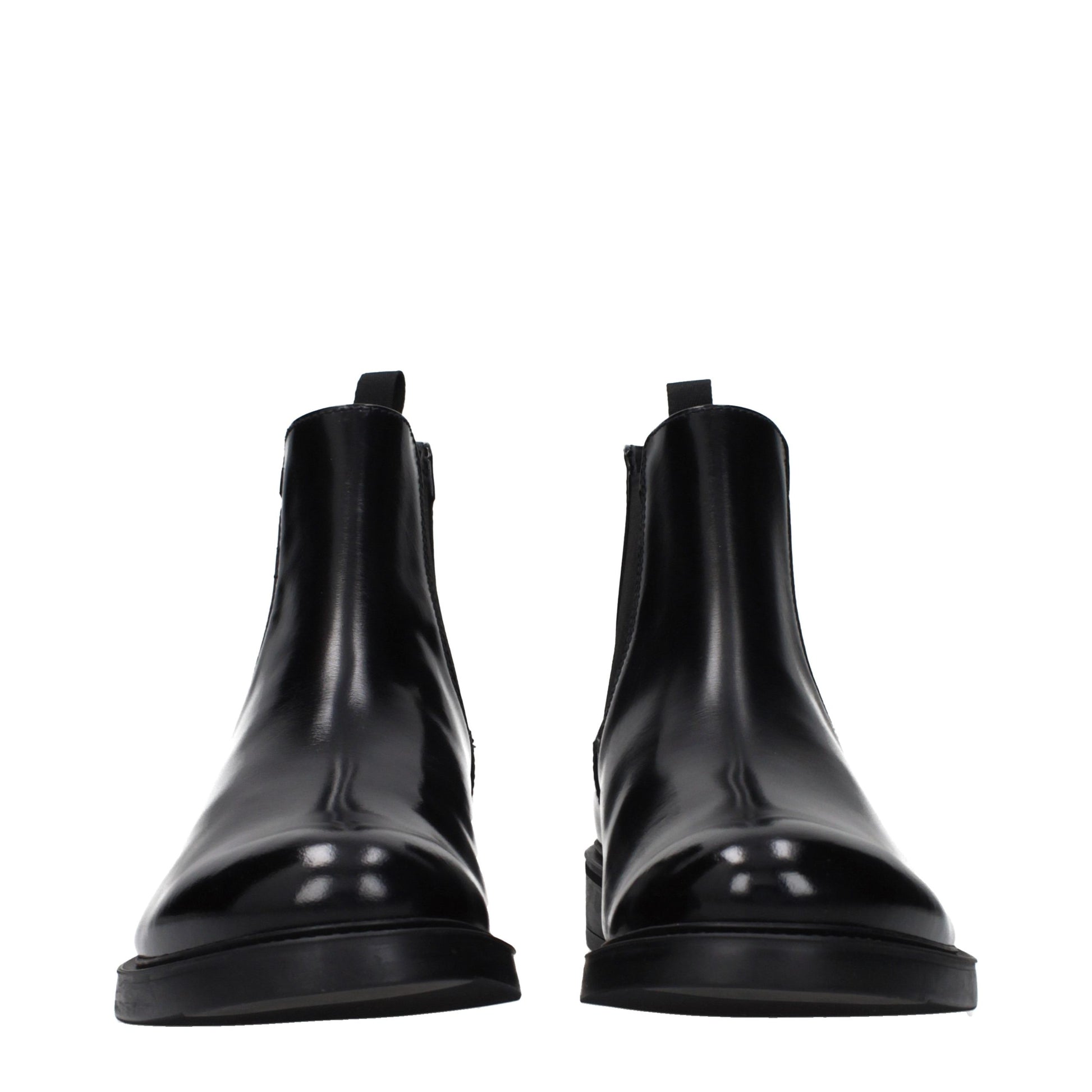 Prada Black Leather Ankle Boots