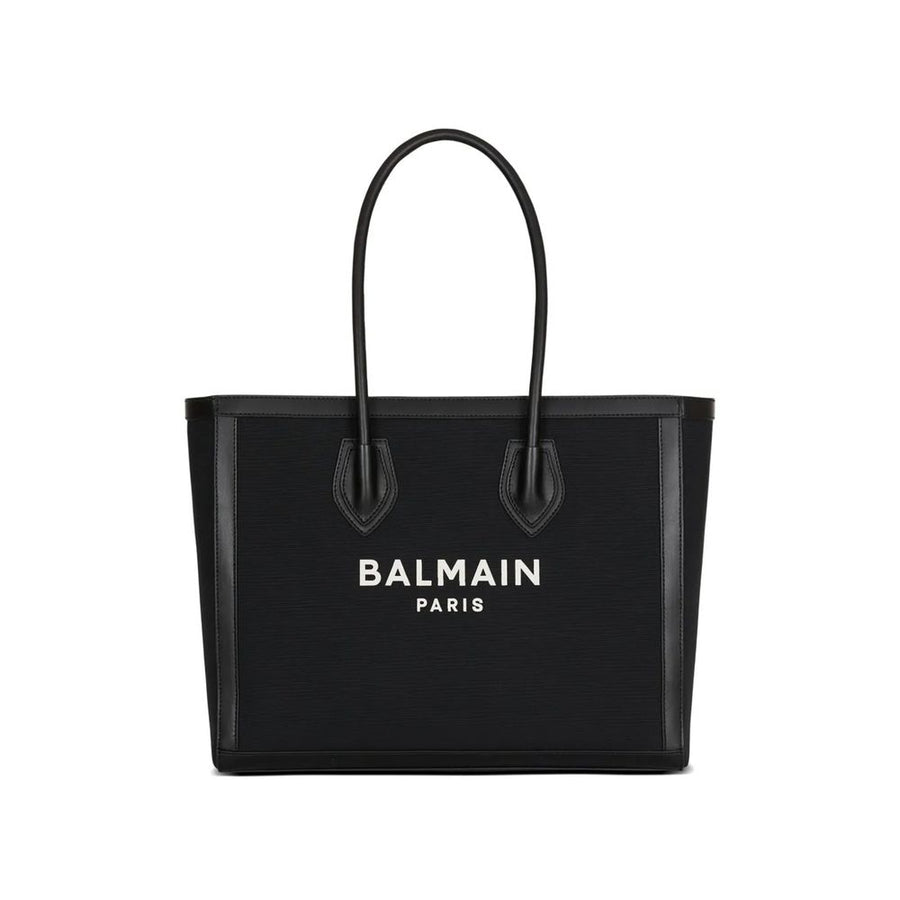 Balmain Black Cotton Tote Bag