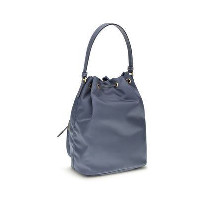 Prada Blue Recycled Polyamide Backet Bag