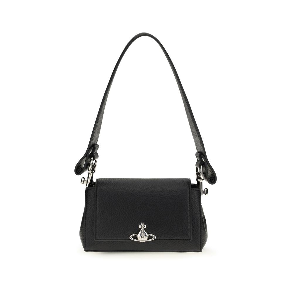 Vivienne Westwood Black Polyurethane Shoulder Bag