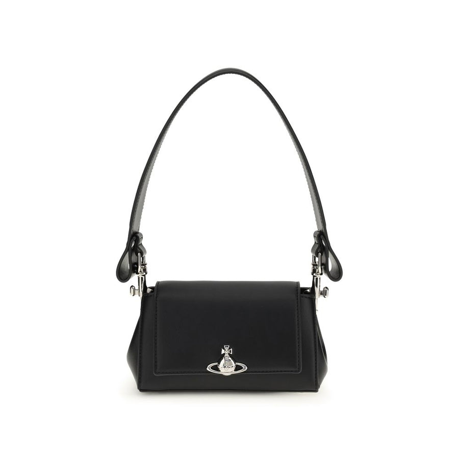 Vivienne Westwood Black Polyurethane Shoulder Bag