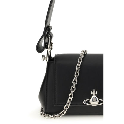Vivienne Westwood Black Polyurethane Shoulder Bag