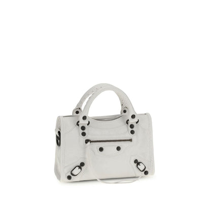 Balenciaga White Calf Leather Bos Taurus Handbag